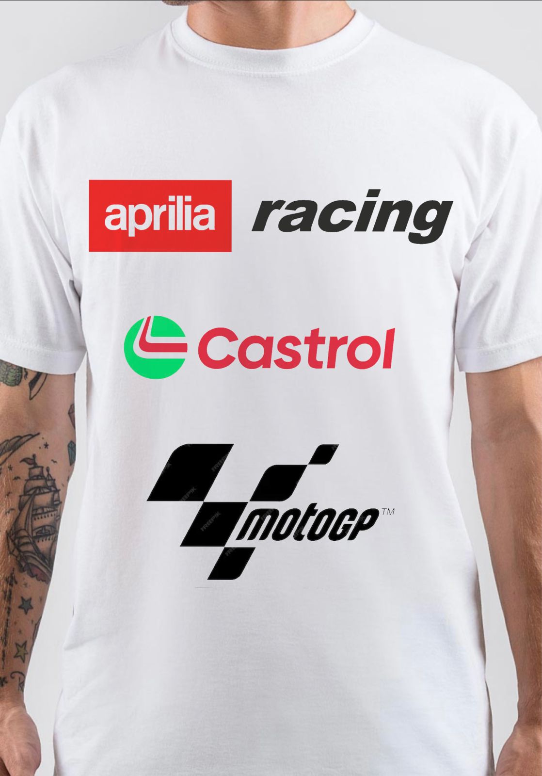 Aprilia T-Shirt, Vintage POD Graphic Tee for Streetwear Fans