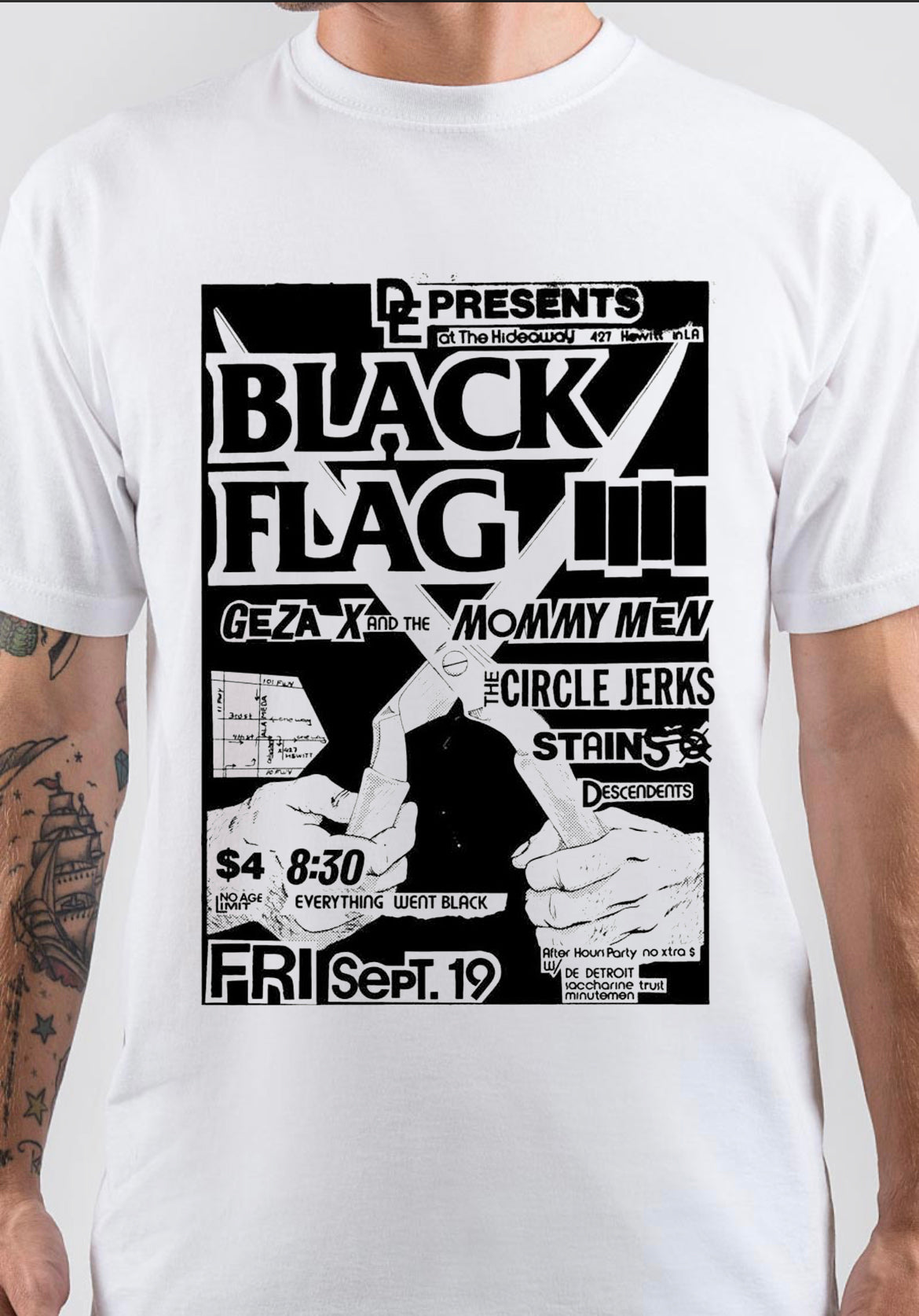 Black Flag T-Shirt, Unique Graphic Tee for Fan Merch Style