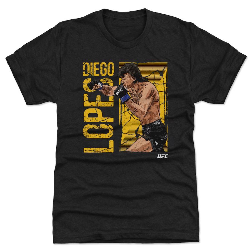 Diego Lopes UFC T-Shirt, Vintage POD Graphic Tee for Streetwear Fans