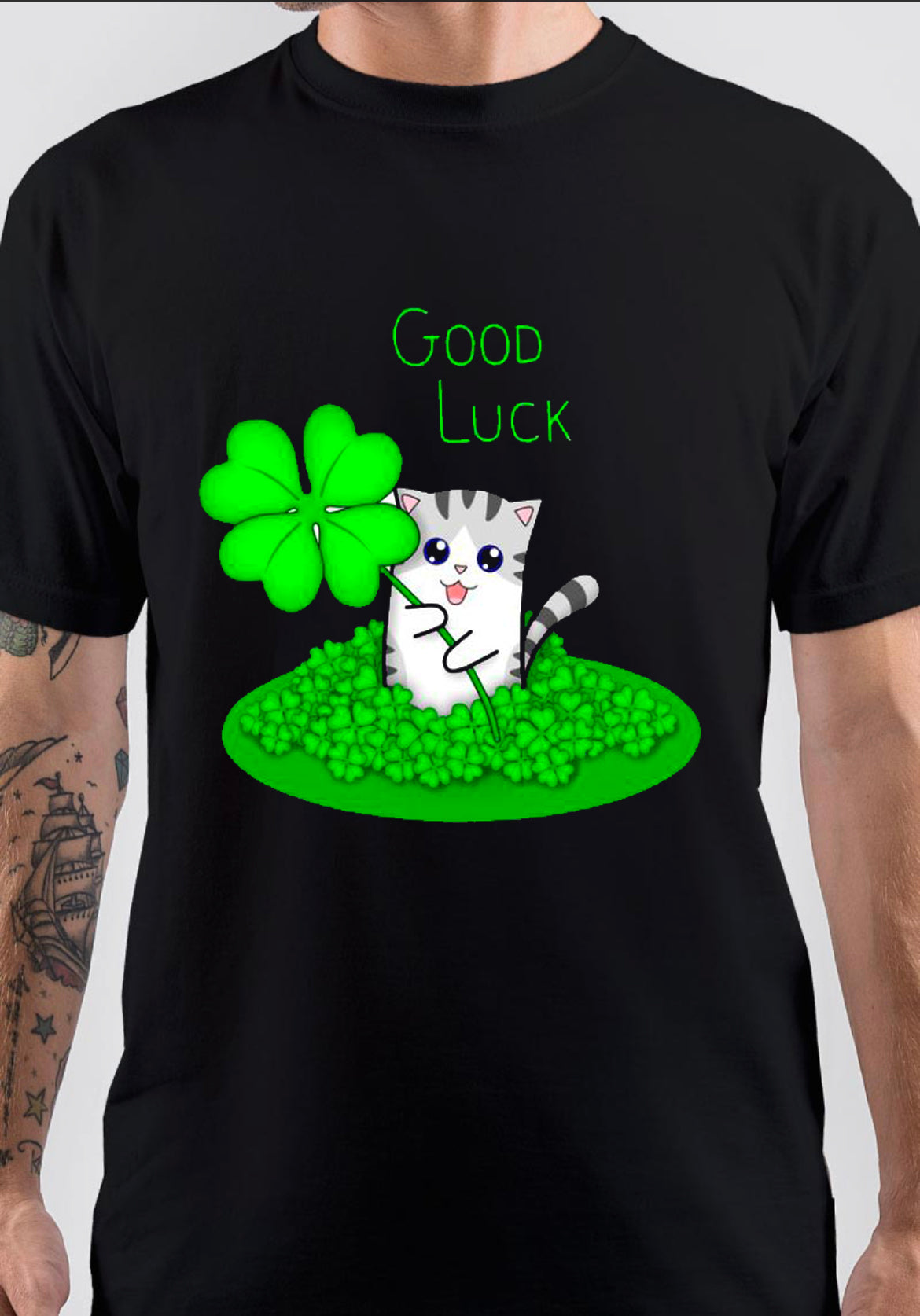 Good Luck T-Shirt, Unique Graphic Tee for Fan Merch Style