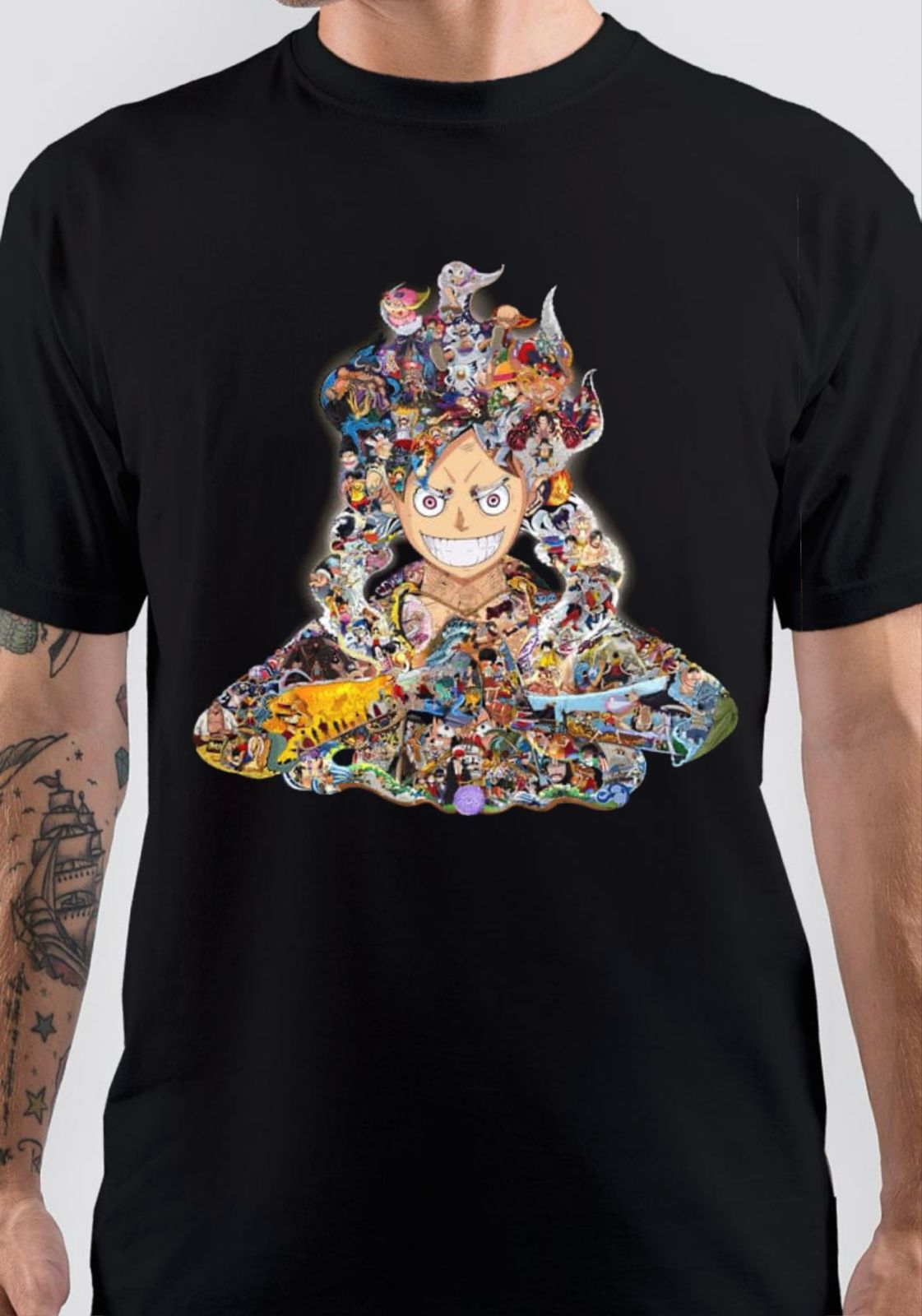 One Piece T-Shirt, Vintage POD Graphic Tee for Streetwear Fans