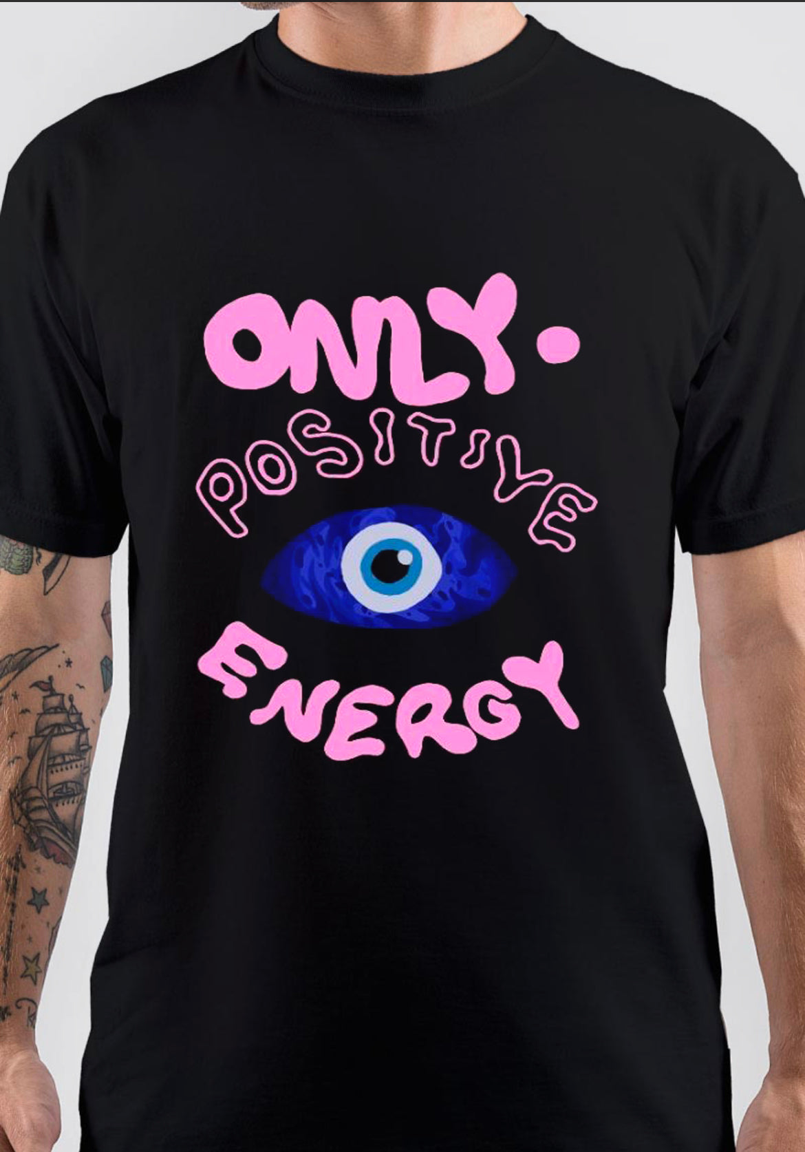 Positive Energy T-Shirt, Trendy Fan Gift Tee for Streetwear Looks