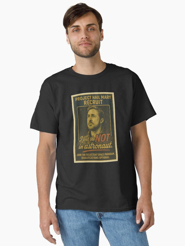 Project Hail Mary Recruit T-Shirt, Retro Fan Gift Tee for Casual Style