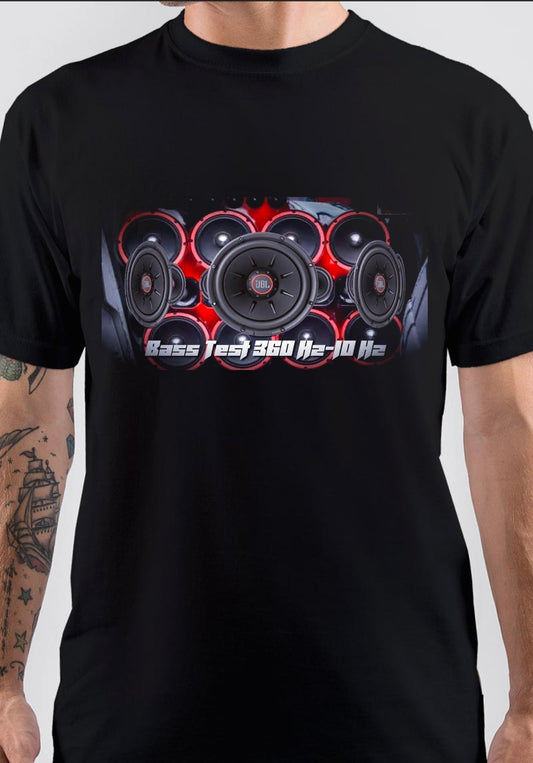 Bass Test T-Shirt, Unique Graphic Tee for Fan Merch Style