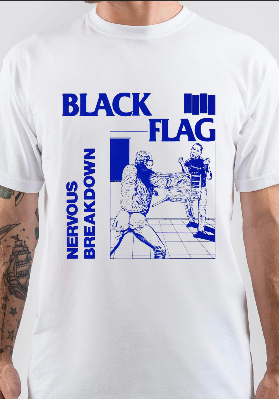 Black Flag T-Shirt, Niche Graphic Tee for Print on Demand Lovers