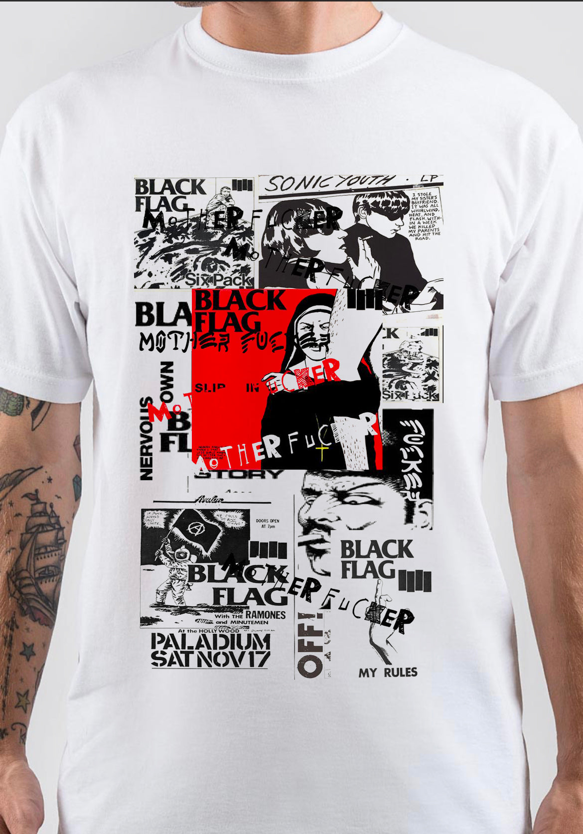 Black Flag T-Shirt, Retro Streetwear Tee for Cool Gift Ideas