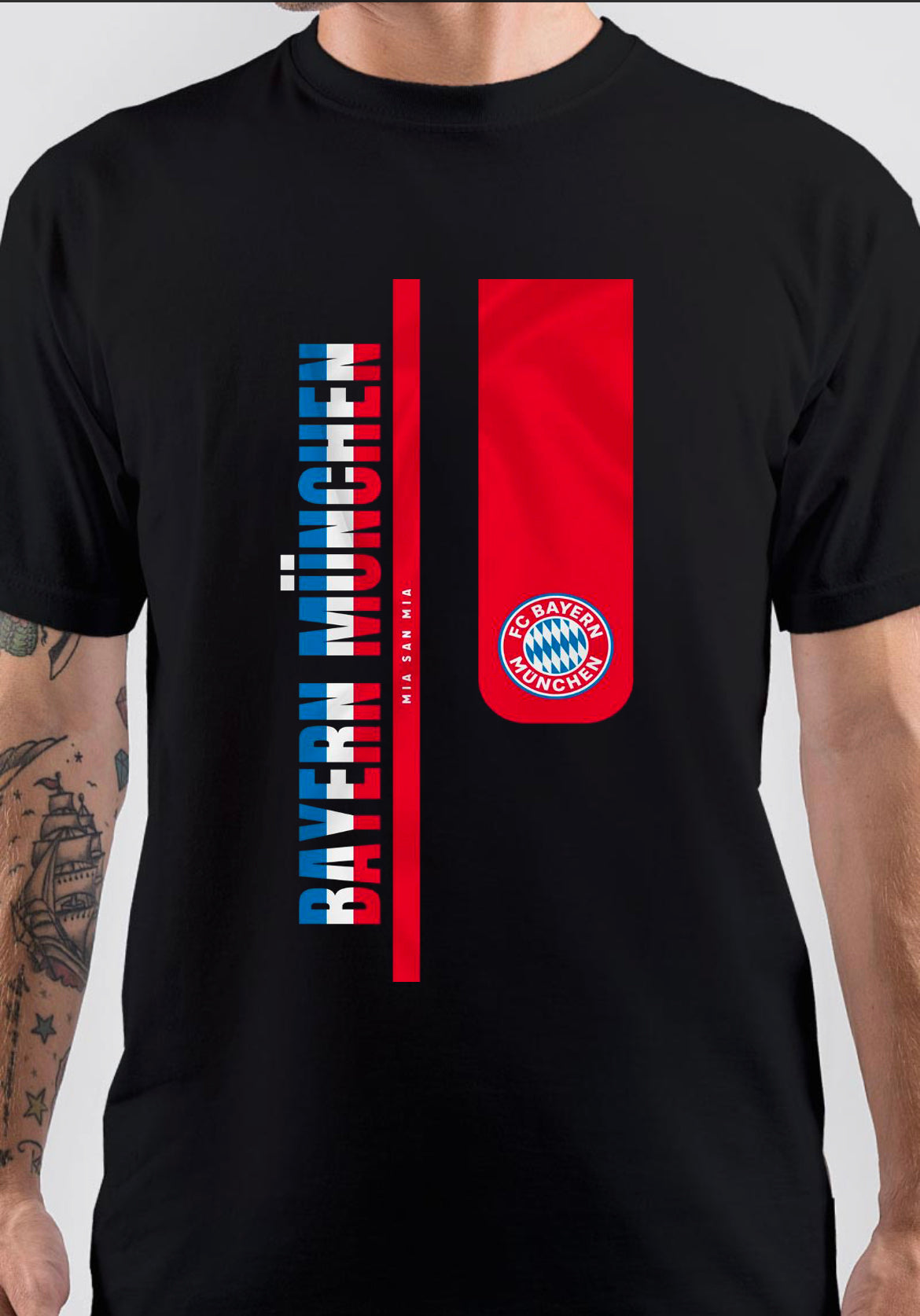 FC Bayern Munich T-Shirt, Retro Graphic Tee for Print on Demand Fans
