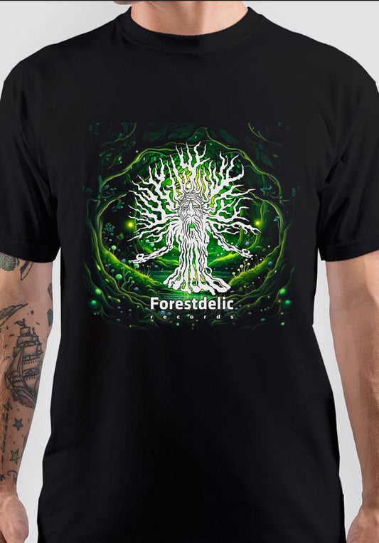 Forestdelic Records T-Shirt, Trending POD Shirt for Vintage Streetwear