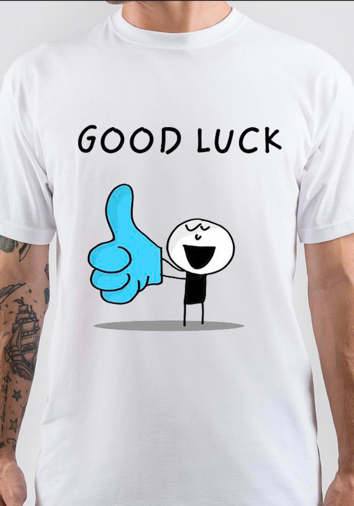 Good Luck T-Shirt, Niche Graphic Tee for Print on Demand Lovers