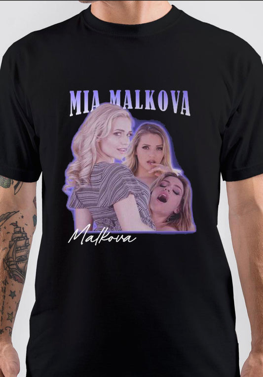 Mia Malkova T-Shirt, Funny Viral Graphic Tee for Casual Outfit
