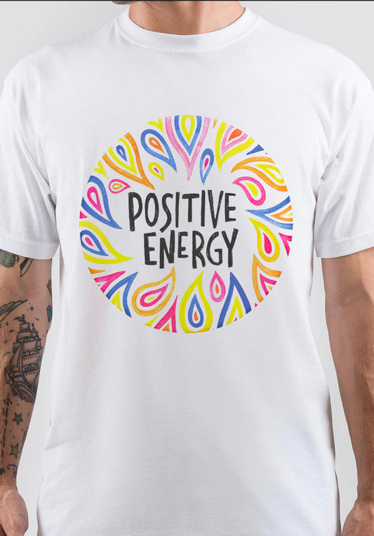 Positive Energy T-Shirt, Retro Streetwear Tee for Cool Gift Ideas