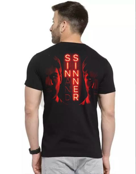 Sin and Sinner T-Shirt, Vintage POD Graphic Tee for Streetwear Fans
