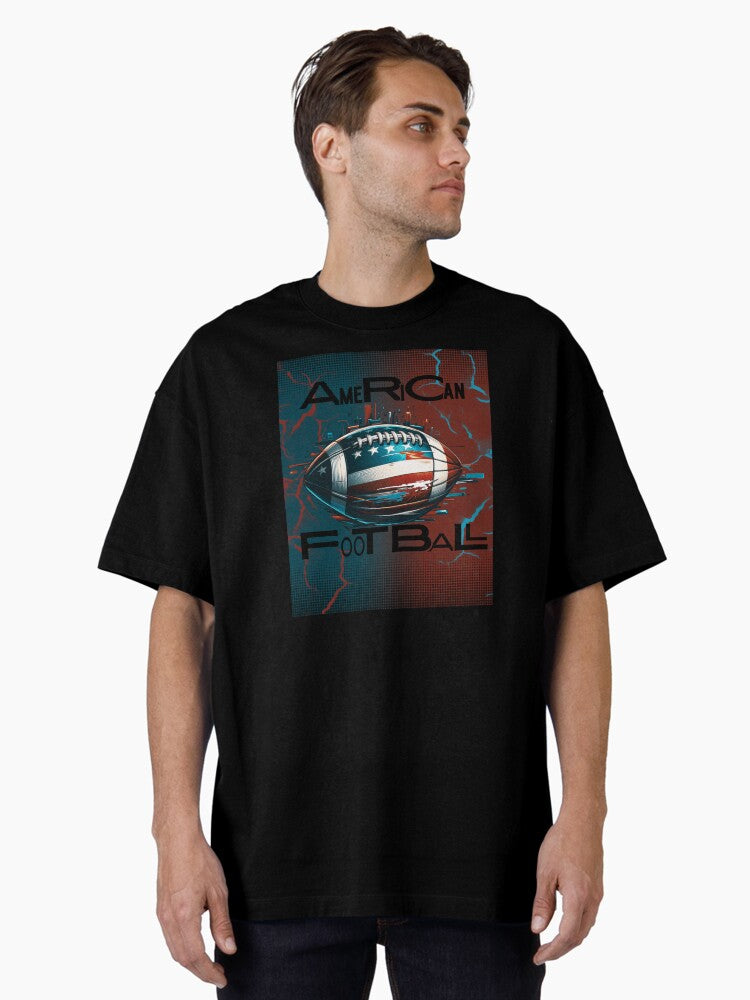 American Football T-Shirt, Vintage POD Graphic Tee for Streetwear Fans
