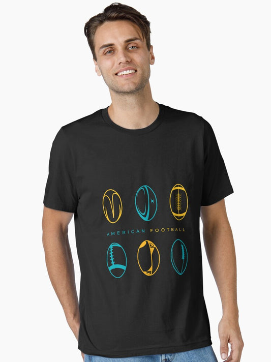 American Football T-Shirt, Retro Graphic Tee for Print on Demand Fans